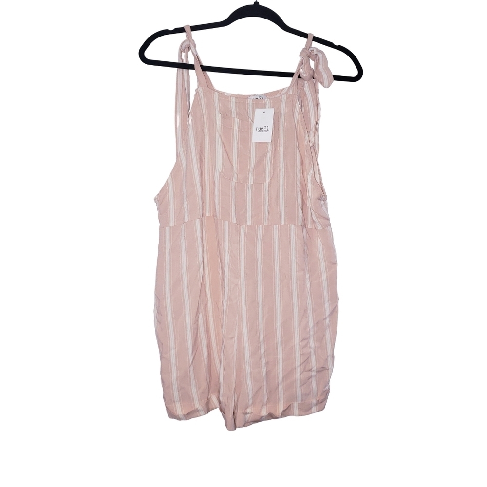 Rue 21 Striped Peach Blush Romper